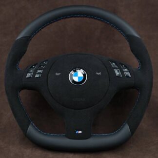 BMW E46 E39 E38 E53 M Sports custom Bespoke Steering Wheel flat bottom Complete