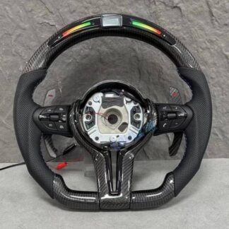 LED Carbon Fiber Steering Wheel for BMW X3 X4 X5 M2 M4 F10 F15 F20 F22 F30 F80