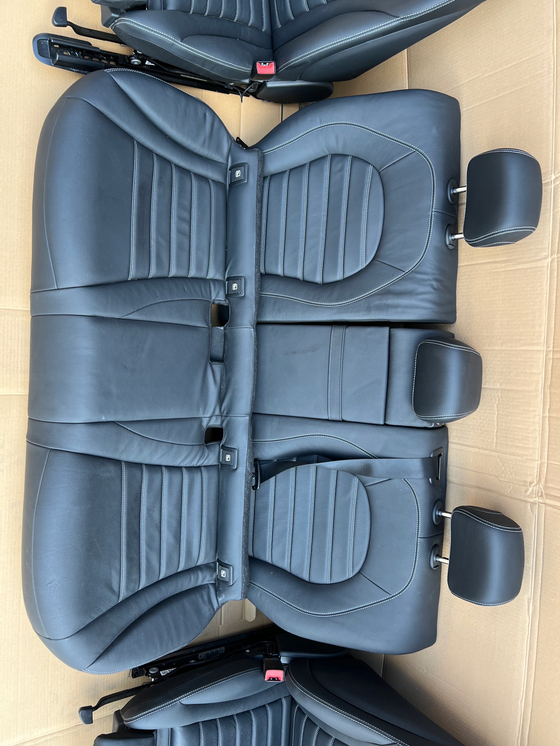 Intérieur cuir Mercedes GLC X253 2014–2019 sièges avant arrière complet – Image 7