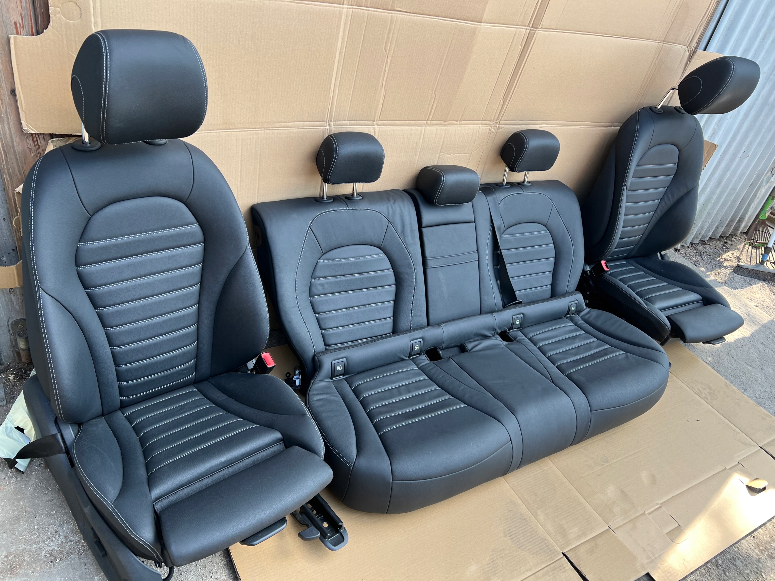 Intérieur cuir Mercedes GLC X253 2014–2019 sièges avant arrière complet – Image 11